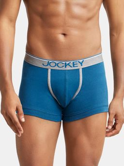 Jockey - 8015 Men Super Combed Cotton Rib Solid Trunk - Seaport Teal