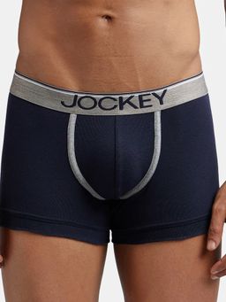 Jockey - 8015 Men Super Combed Cotton Rib Solid Trunk - Deep Navy