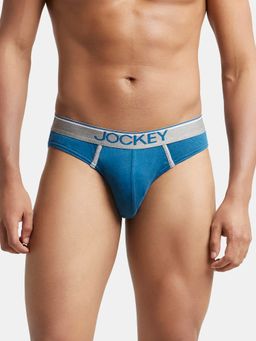 Jockey - 8044 Men Super Combed Cotton Rib Solid Brief - Seaport Teal