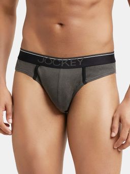 Jockey - 8044 Men Super Combed Cotton Rib Solid Brief - Deep Olive