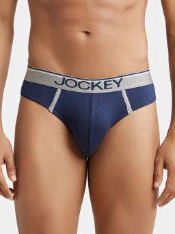 Jockey - 8044 Men Super Combed Cotton Rib Solid Brief - Deep Navy