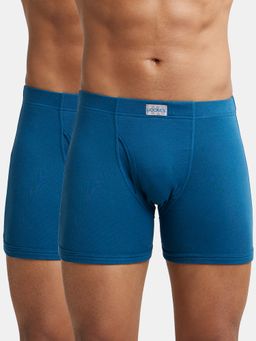 Jockey - 8008 Men Cotton Solid Boxer Brief - Seaport Teal (Pack of 2)