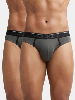 Jockey - 8044 Men Cotton Brief with Ultrasoft Waistband - Deep Olive (Pack of 2)
