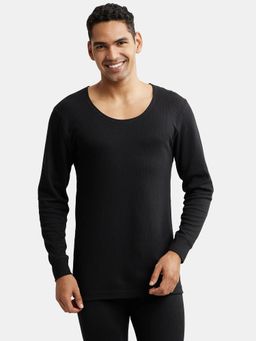 Jockey - 2401 Men Extra Warmth Combed Cotton Rich Thermal Undershirt - Black