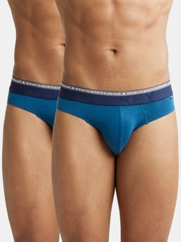 Jockey - US59 Men Super Combed Cotton Elastane Solid Brief - Seaport Teal (Pack of 2)