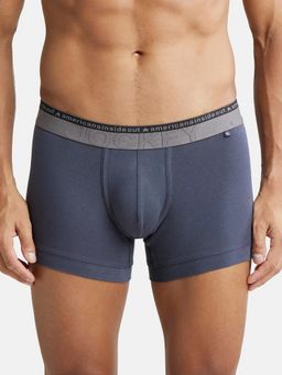 Jockey - US60 Men Super Combed Cotton Elastane Solid Trunk - Graphite