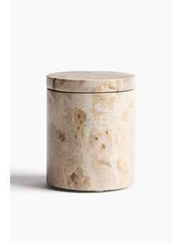 H&M - Beige Lidded Marble Jar
