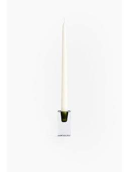 H&M - Green Glass Candlestick