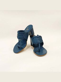 THE ALTER - Monochrome Blue Kohla Block Heels