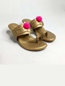 THE ALTER - Kohla Gold Kitten Heels