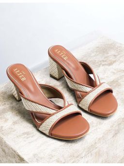 THE ALTER - Jute Tan Block Heels