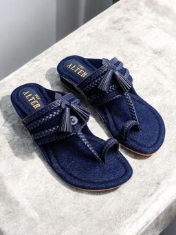 THE ALTER - Denim Kohla One Toe Flats