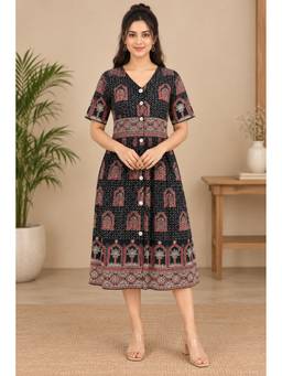 SILSELAH - The Multi-Color Printed Dress