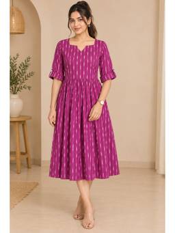 SILSELAH - The Purple Printed Dress
