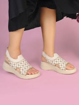 ELLE - Women Beige Wedge Heels