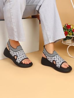 ELLE - Women Black Wedge Heels