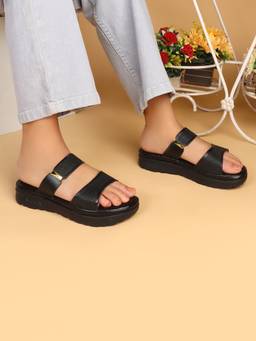 ELLE - Women Black Sandals