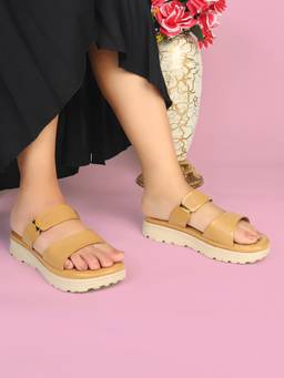 ELLE - Women Tan Sandals