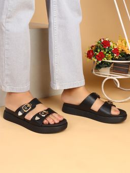 ELLE - Women Black Sandals