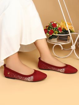 ELLE - Women Maroon Ballerina