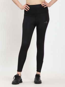 Dpassion - Women Black Ankle High waist Gym Tights
