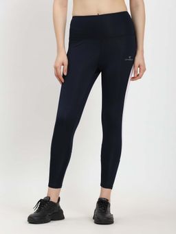 Dpassion - Women Blue Ankle High waist Gym Tights