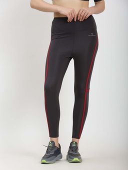 Dpassion - Women Grey Ankle High waist Gym Tights