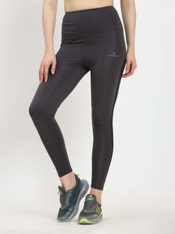 Dpassion - Grey Women Ankle High waist Gym Tights