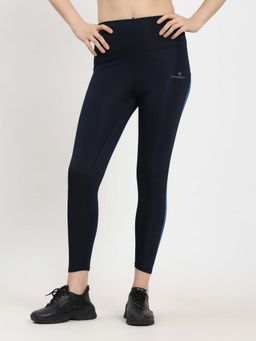 Dpassion - Blue Women Ankle High waist Gym Tights