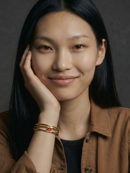 Palmonas - Crimson Orbit Adjustable Cuff for Women