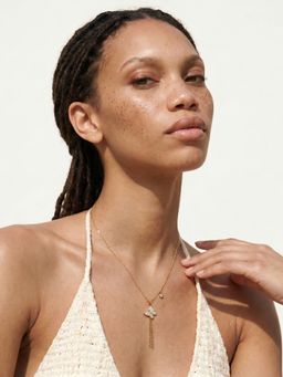 Palmonas - Mini Butterfly Tassel Charm Necklace for Women