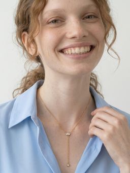 Palmonas - Pearl Lariat Necklace for Women