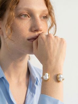 Palmonas - Luna Pearl Adjustable Cuff for Women