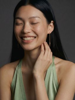 Palmonas - Minimalist Chain Bar Dangle Earrings for Women