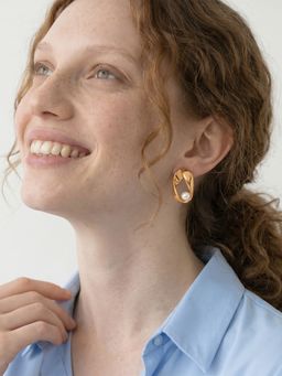 Palmonas - Contemporary Pearl Drop Earrings for Women