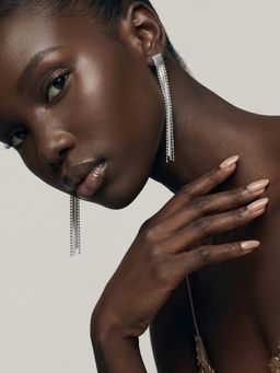 Palmonas - Contemporary Layered Chain Drop Earrings for Women