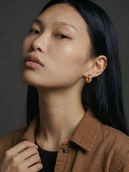 Palmonas - Hoop Earrings With Heart Crystals for Women