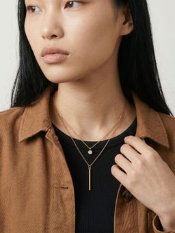 Palmonas - Minimal Y Necklace for Women