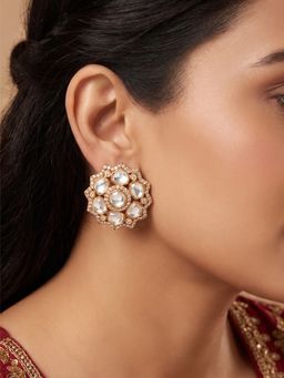 Nuyug - Phool Polka Studs Earrings