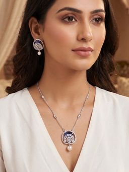 Nuyug - Mayura American Diamond Jewellery Set