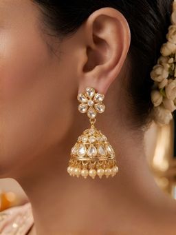 Nuyug - Chandrika Pearl Jhumkas Earrings