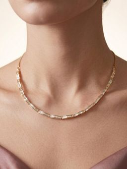 Nuyug - Linear American Diamond Glissade Necklace