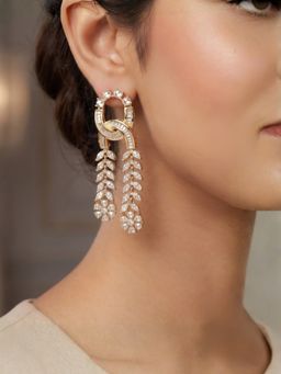 Nuyug - Double-Vine Chandelier Drop Earrings