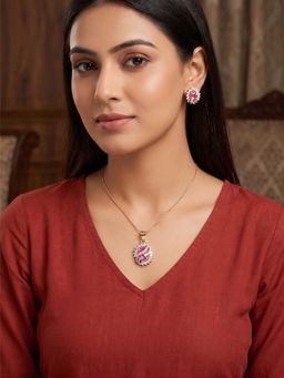 Nuyug - Ruby Swirl Jewellery Set