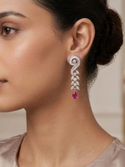 Nuyug - Seraphina Pink Drop Earrings