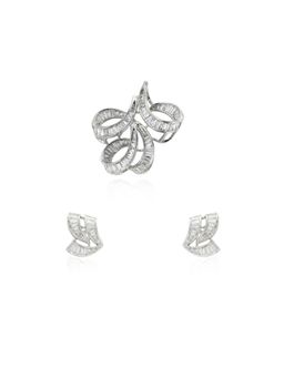 Nuyug - Zareen American Diamond Jewellery Set