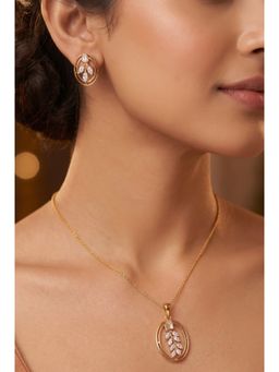Nuyug - Ivy Ellipse American Diamond Jewellery Set