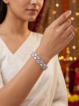 Nuyug - Heart American Diamond Tennis Bracelet