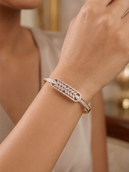 Nuyug - Crystal Leaf American Diamond Bracelet (2.2)