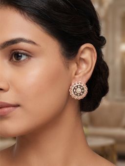Nuyug - Sunburst American Diamond Stud Earrings
